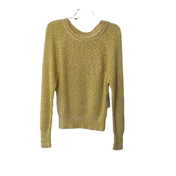 Free People Electric City Cotton Linen Blend Knit Pullover Sweater S Slouchy - Picture 7 of 15